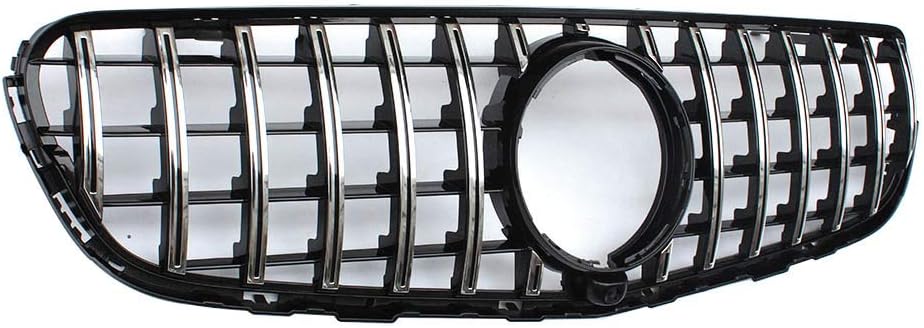 For Mercedes Benz GLC class W253 GLC300 GLC350 Front Grille Silver Grill AMG Style