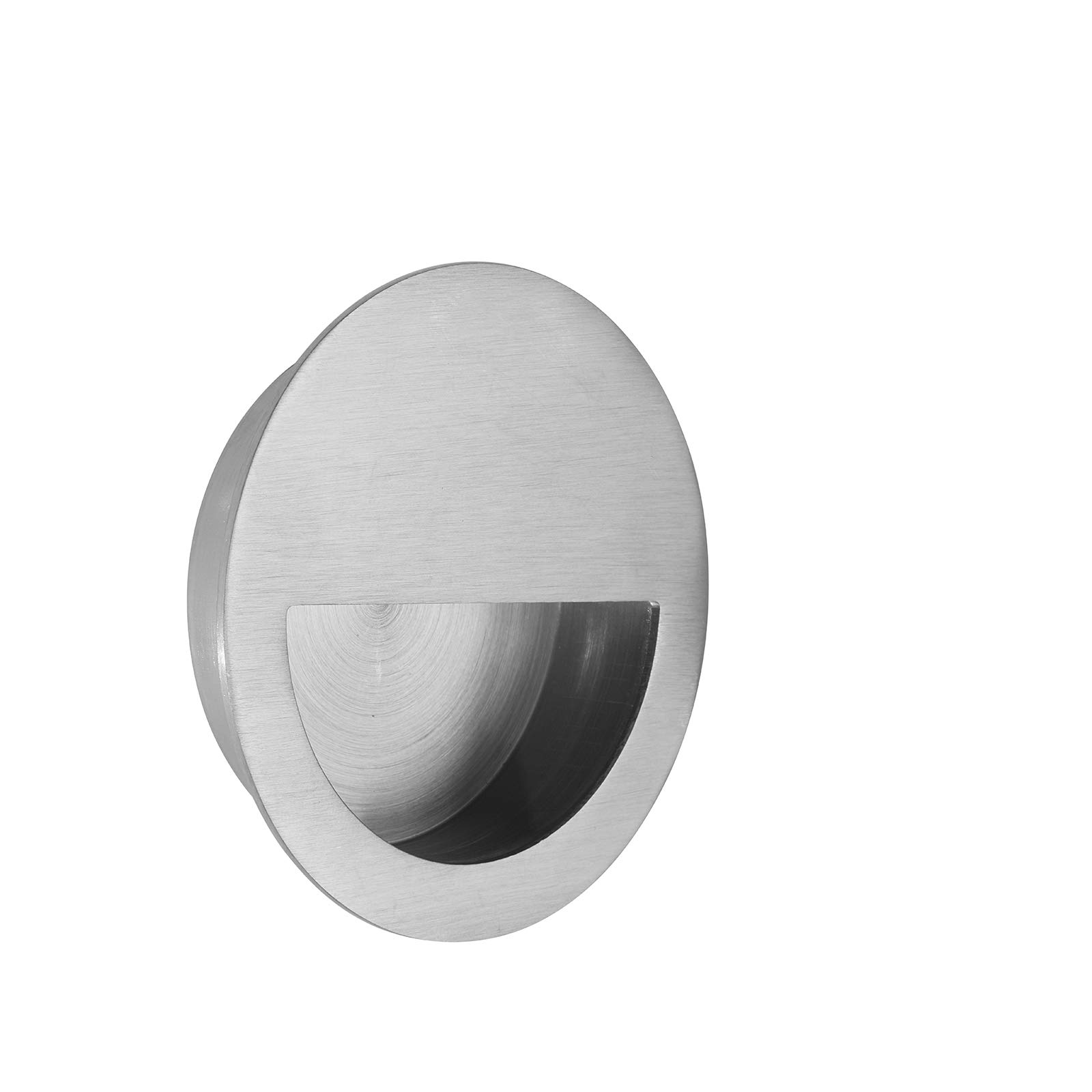 Access Hardware Satin Stainless Steel Flush Half Moon Pull Handle (Satin Stainless Steel)