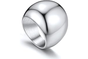 Silver Dream Dome Ring, A Statement Piece of Minimalist Elegance