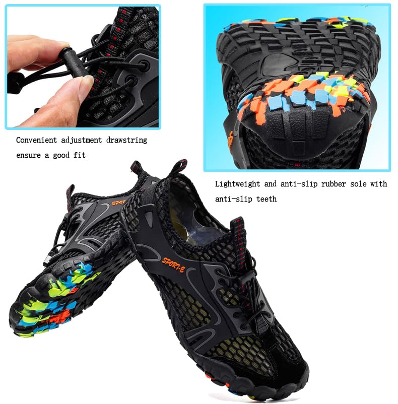 Barefoot Shoe for Women Men Aqua Barefoot Beach Swim Water Shoes Lightweight Sports Quick Dry Creek Shoes for Water Sport Surf Diving Sailing Travel3