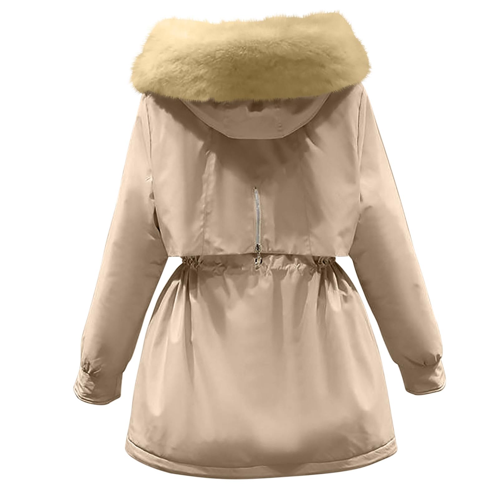 Generico Giacca trapuntata da donna Piumino Lungo con Cappuccio Ripiegabile Piumini Maniche Lunghe Resistente all'Acqua Ripiegabile Giacca Donna Trapuntato Invernali Cappotto Ultraleggero Pesante