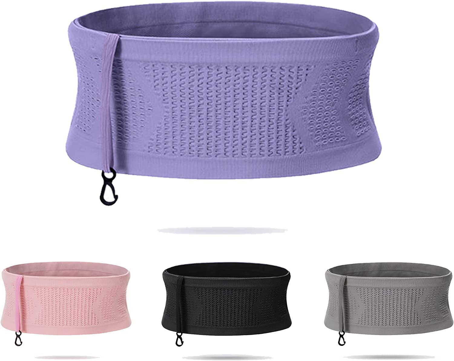 Multifunctional Knit Breathable Concealed Waist Bag - Adjustable Running Belt, Universal Running Waist Pack with Large Capacity, Running Waist Packs