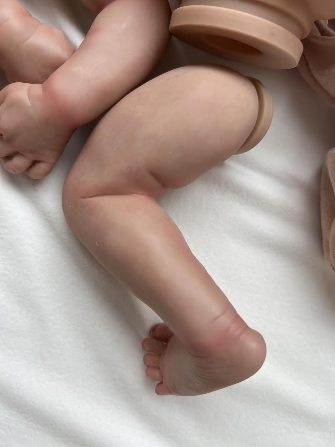 TERABITHIA 19Inches Finished Doll Size Already Painted Kits Lifelike Reborn Baby Doll Parts with Detailed Painting Veins Realistic Newborn Awake Kits with Extra Body