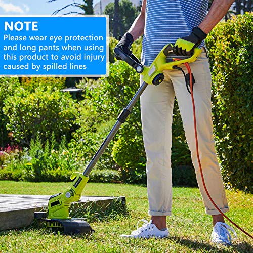 yoelike String Trimmer Spool Replacement for Ryobi One Plus AC14RL3A 18V 24V 40V, 11ft 0.065\" Auto-Feed Cordless Weed Eater Spools Line with AC14HCA Cap Covers Parts (13 Spools, 2 Cap)