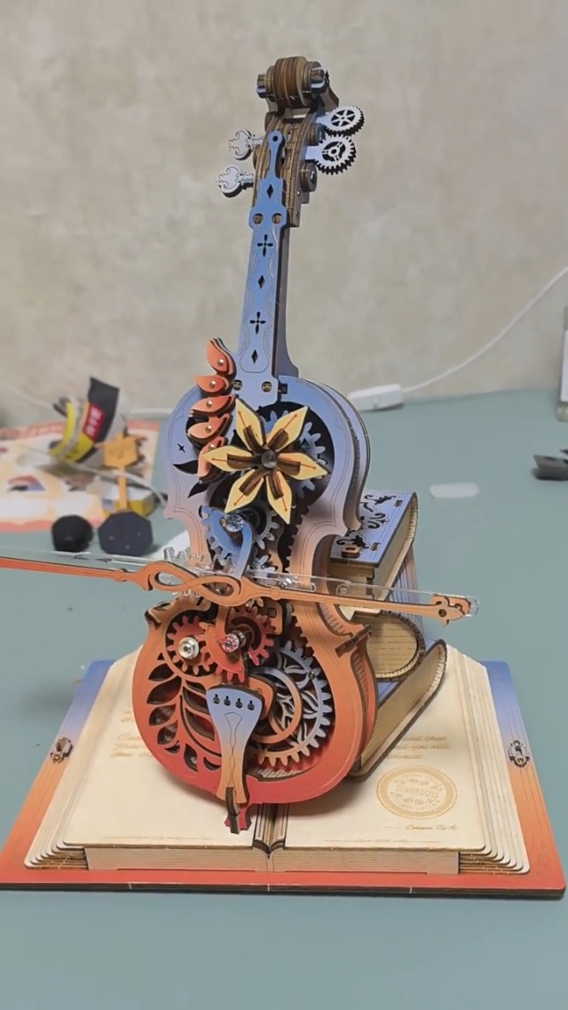 Amazon.com: ROKR 3D Puzzles for Adults, Wooden Music Boxes-Cello