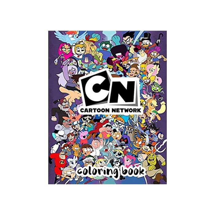 Buy Cartoon Network Coloring Book: Great Gift For Kids Who Love Cartoon Network. Over 50 Design ...