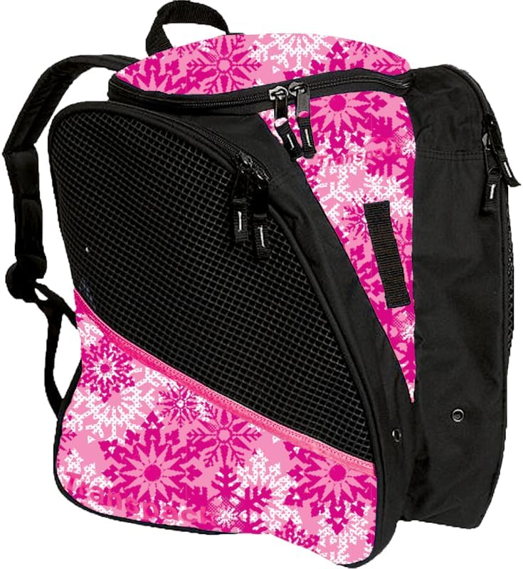 L'Estel Skates Transpack Backpack Ice Model Design Pink Snow Flake