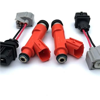 Pack of 2PC Fuel Injectors 80lb for Mazda RX-7 13B FC3S 1.3L Turbo 850cc HighZ e85