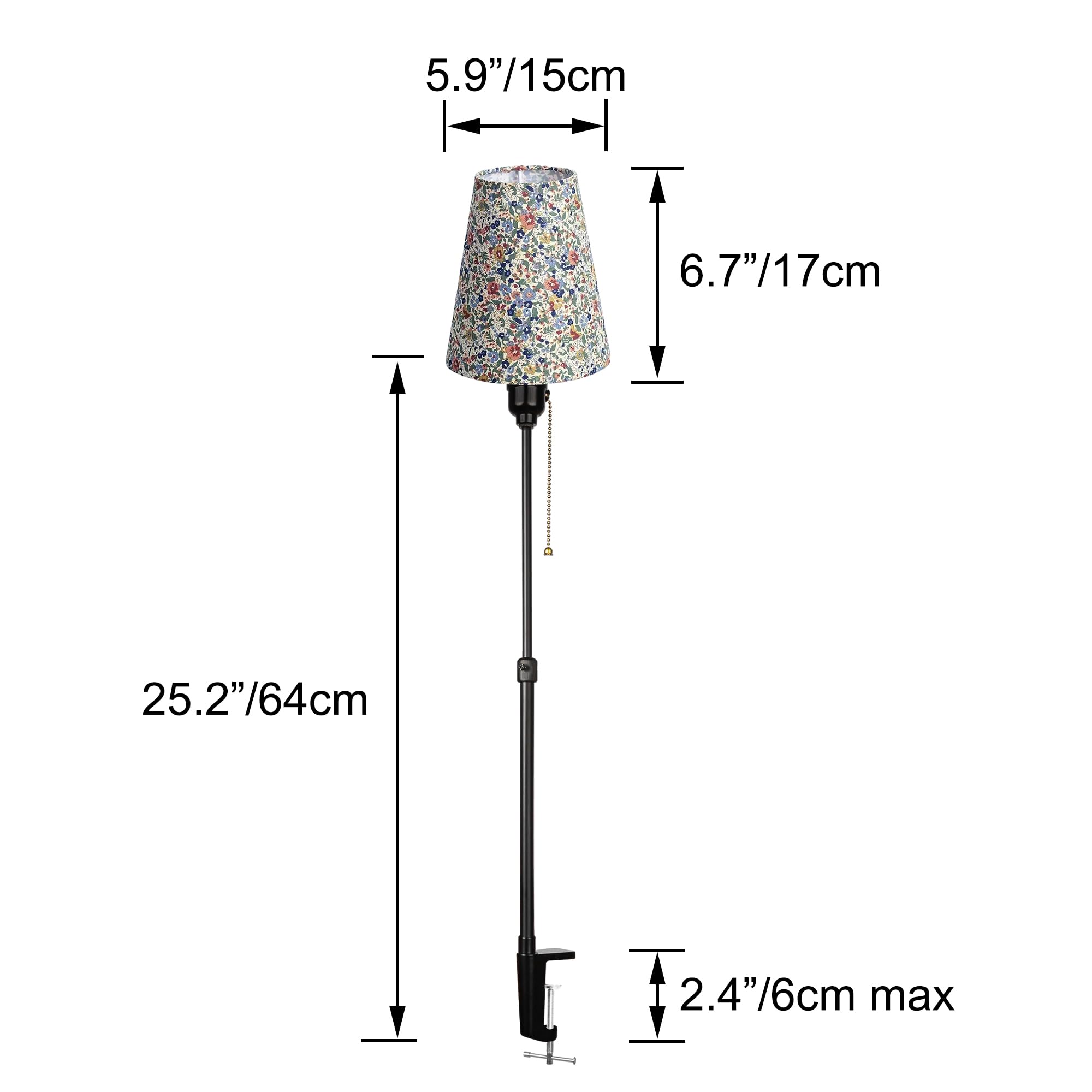 Modern Klemmleuchte,1 Packung Leselampe mit 2,5 m Kabel, Dimmbar Nachttischlampe,Augenpflege Schreibtischlampe für Heimgebrauch Büro, E27 Lampenhalterung - DZ0375D