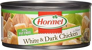 Hormel White & Dark Chicken in Water 95% Fat Free, 10 Ounce, Pack of 12