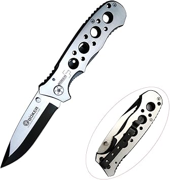 Amazon Dcenrun フォールディングナイフ シースナイフ サバイバルナイフ アウトドア 切れ味良い 握りやすい 専用収納ケース付き 防災 登山 キャンプ 家庭用 Dcenrun フォールディングナイフ