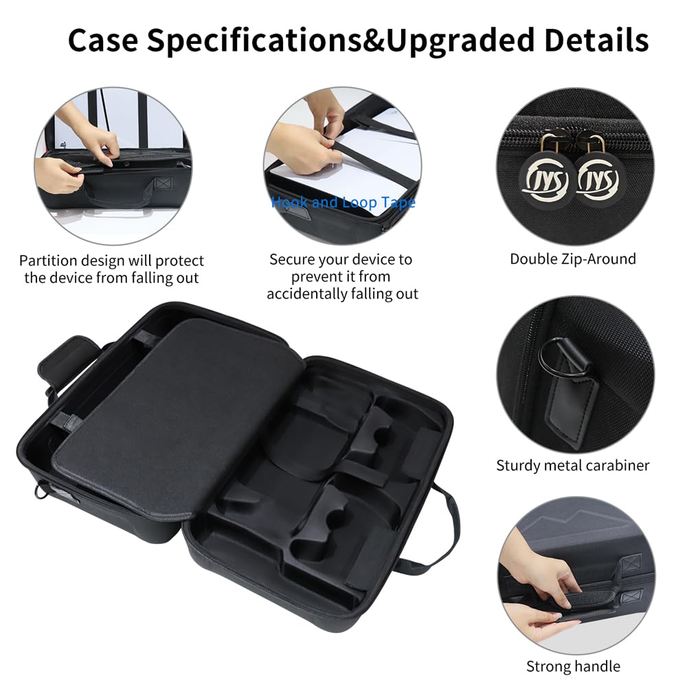 BeisDirect Custodia da viaggio per console PS5 Slim, custodia protettiva rigida in EVA antiurto con tracolla per PS/Playstation Portal Console Accessori, Nero , Custodia per il trasporto