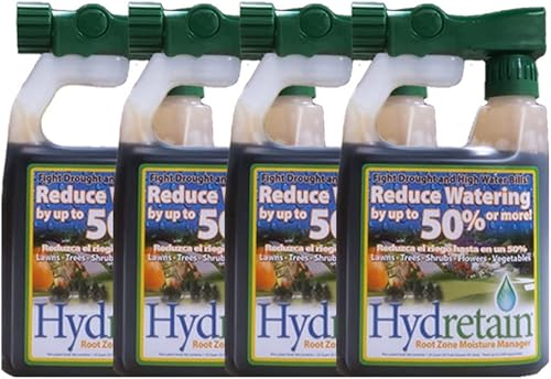 Hydretain HYDRT3212 - Extremo de manguera de control de humedad, 32 onzas líquidas, color azul. Paquete de 4