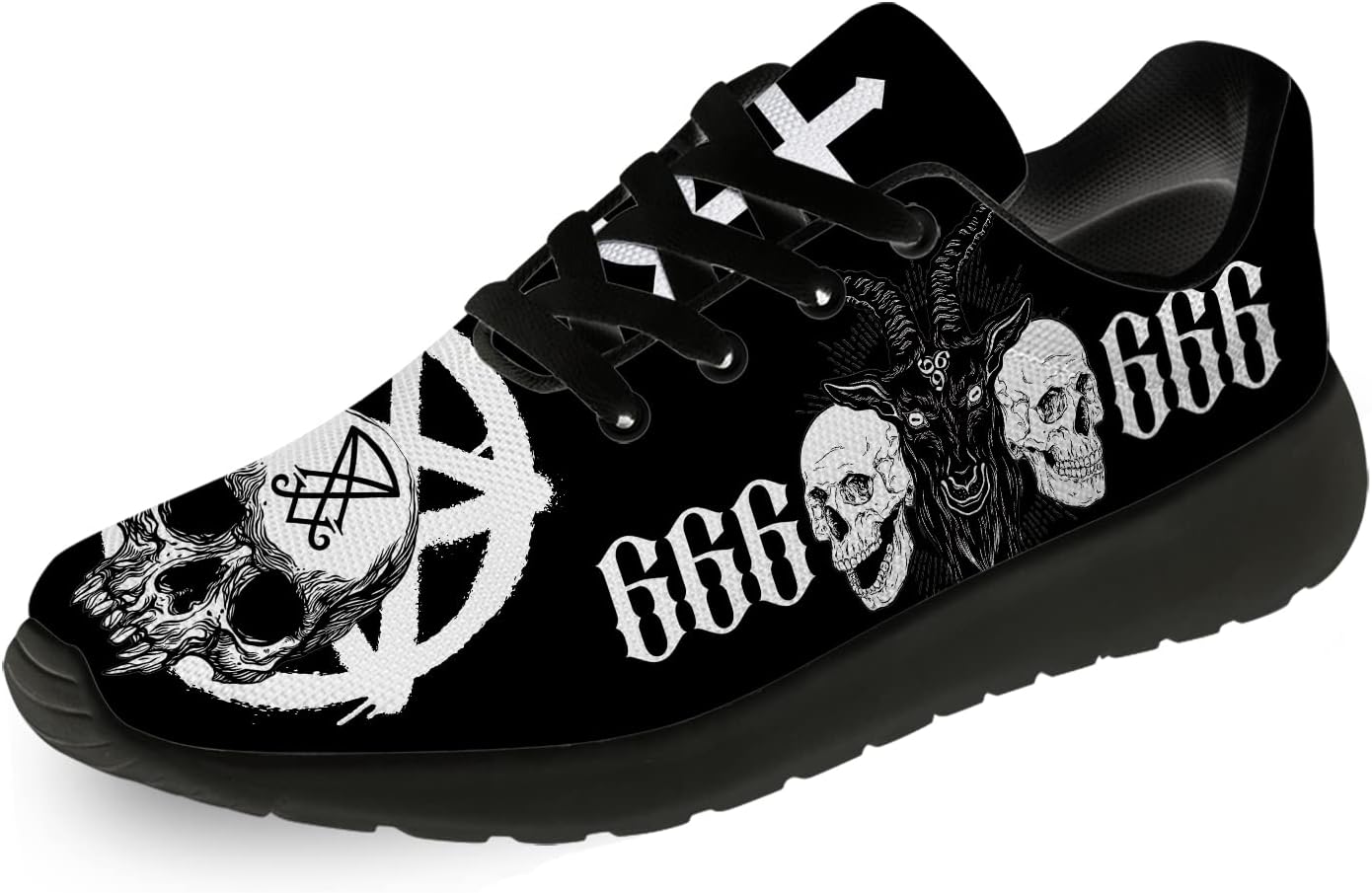 Satanic Shoes Men's Running Sneakers Casual Comfortable Tennis Walking Shoes Gifts for Friends
