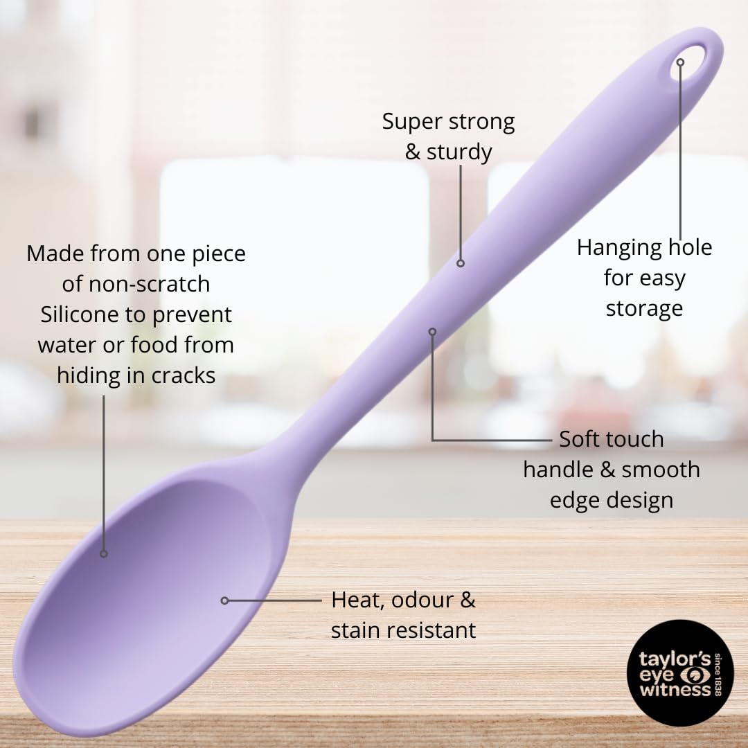 Taylors Eye Witness Large Silicone Lavender Stirring Spoon - Image 4