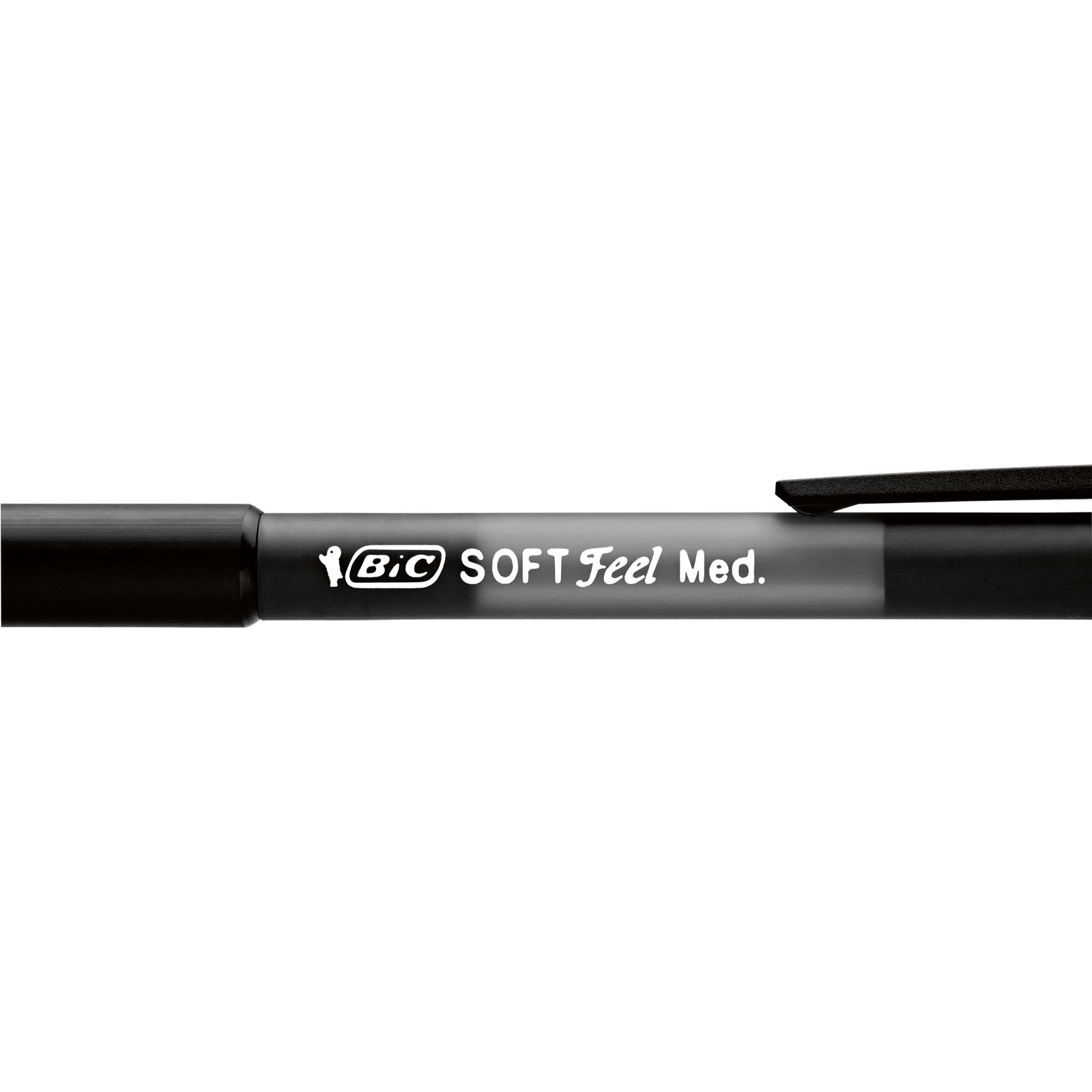 BIC Soft Feel Clic Grip Penne a Sfera a Scatto Punta Media 1.0mm Nero Confezione 36 Pezzi