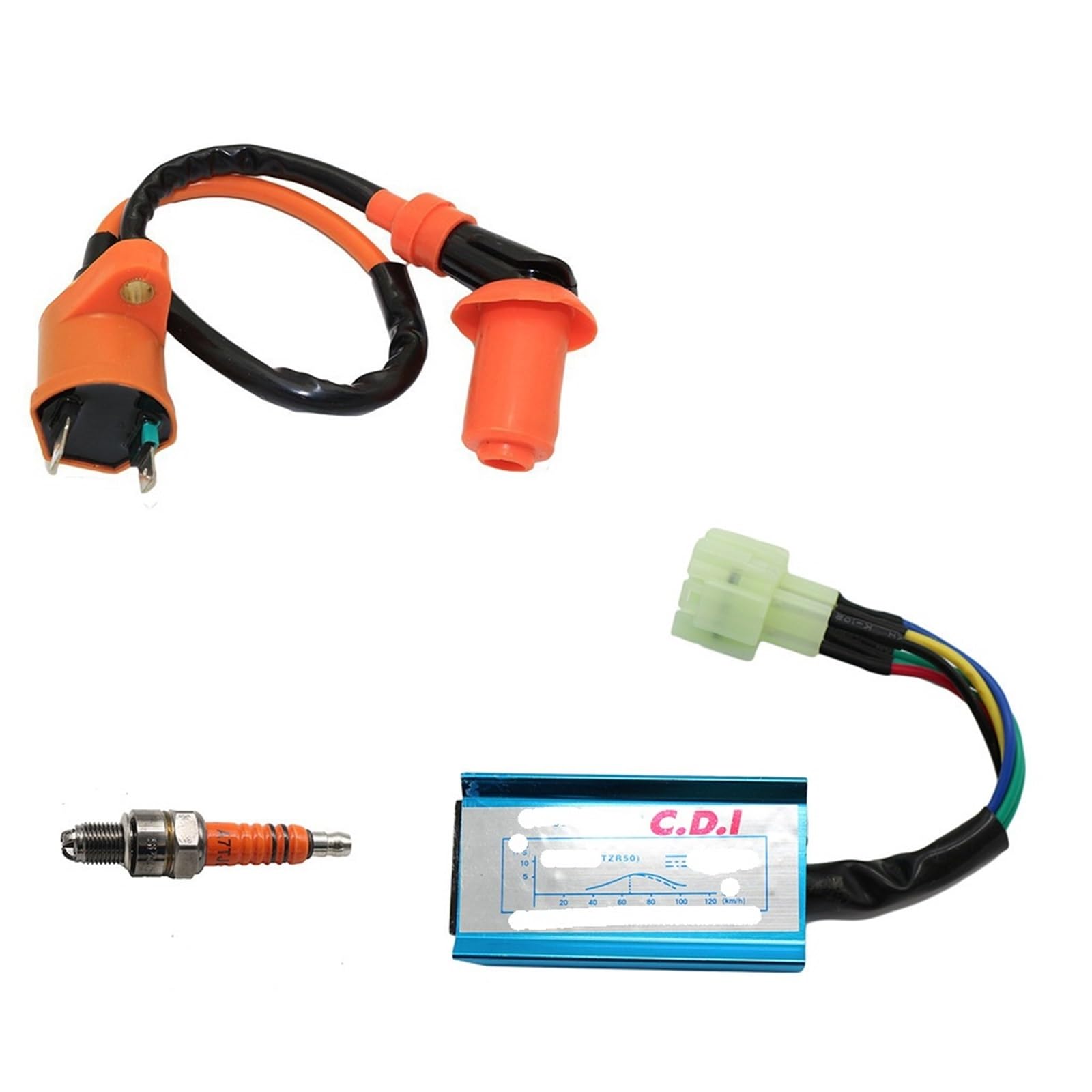 Sistema de encendido CDI GY6 para scooter, bicicleta de playa, piezas eléctricas, conversión pour motocicleta, encendido CDI