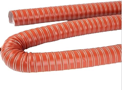 1pcs Red High-Temperature Resistant Silicone Duct Hose 1M - Ultra-Flexible Industrial-Grade HVAC Exhaust Duct(250mmx1m)