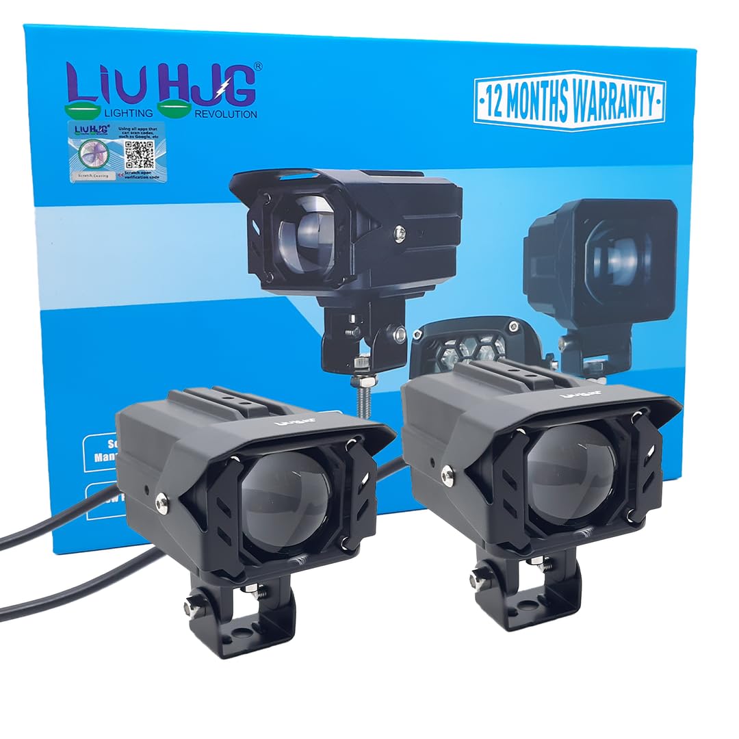 LIU HJG Yellow/White 80 Watt Fog Light With Devil Eye Effect-picture-15