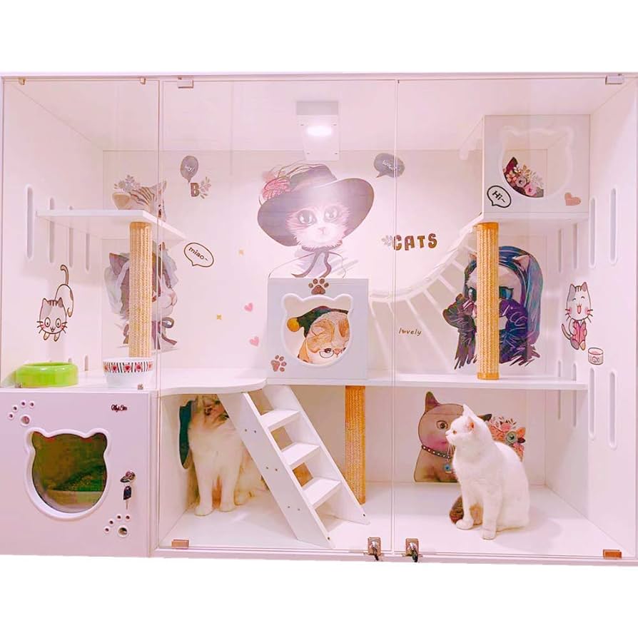 猫籠猫別荘室内猫屋家庭用 Amazon | 丸太猫別荘猫屋猫の家木製防水猫籠家庭用猫隔離棚