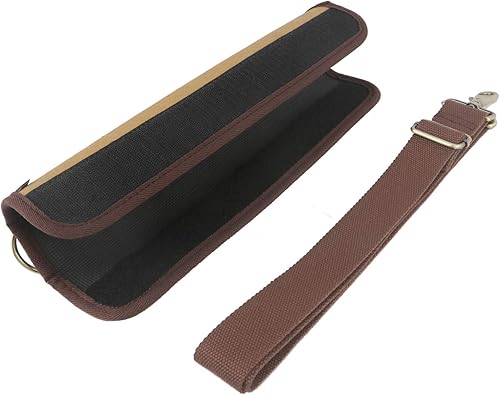 Miniatura 5 de TOURBON Bolsa de lona para minigolf, bolsa de transporte para el domingo, ligera, estuche de entrenamiento de golf (caqui)