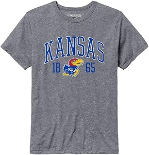 Barnesmith NCAA Unisex Short-Sleeve T-Shirt, Premium Tri-Blend, Collegiate Logo, Grey
