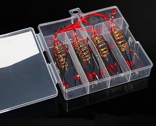 Miniatura 6 de Toasis Aparejo de pesca de carpa, anzuelos para trampa de cebo, paquete de 4