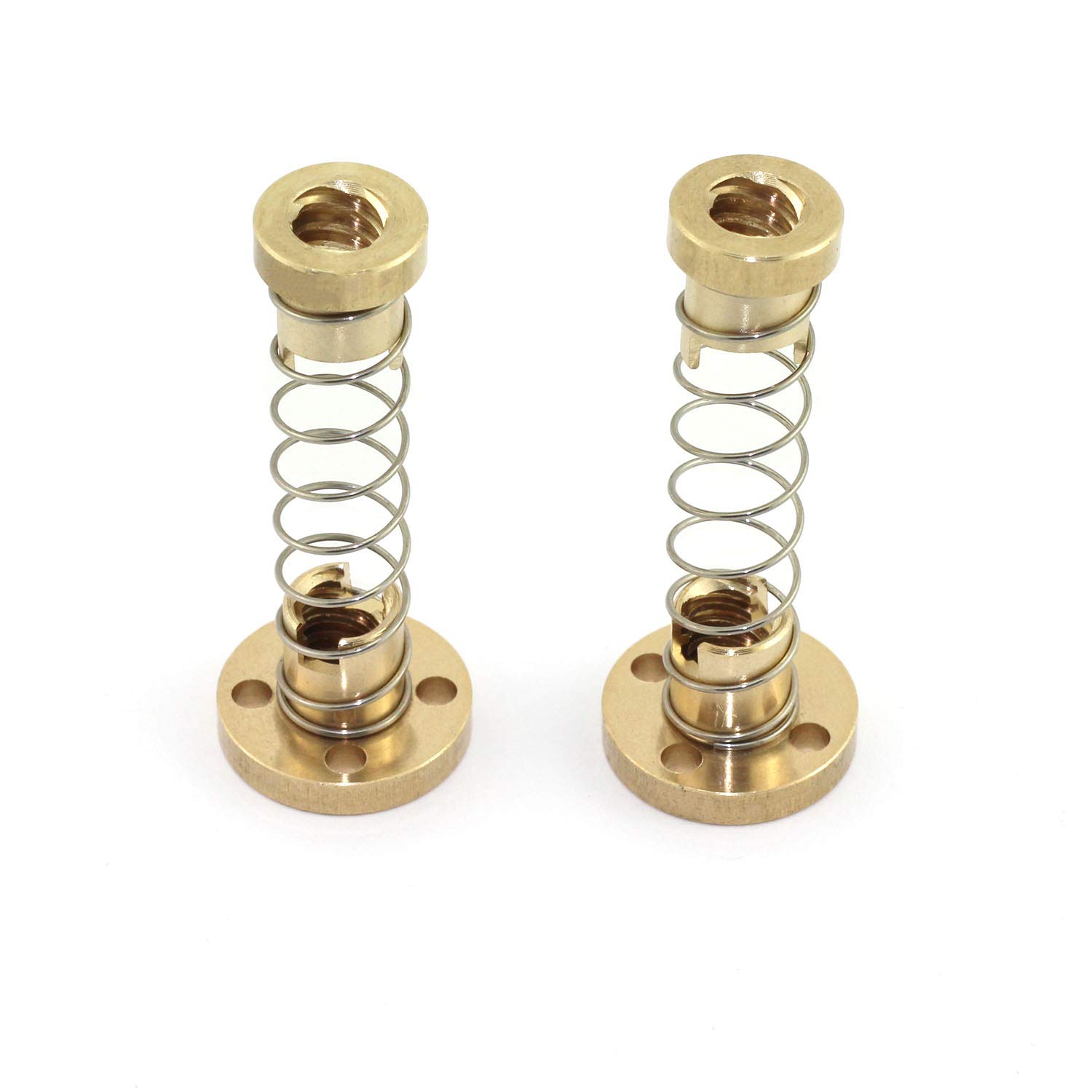 DGZZI 2PCS T8 Anti Backlash Spring Loaded Nut Elimination Gap Nut for 8mm Acme Threaded Rod Lead Screws 3D Printer Accessaries