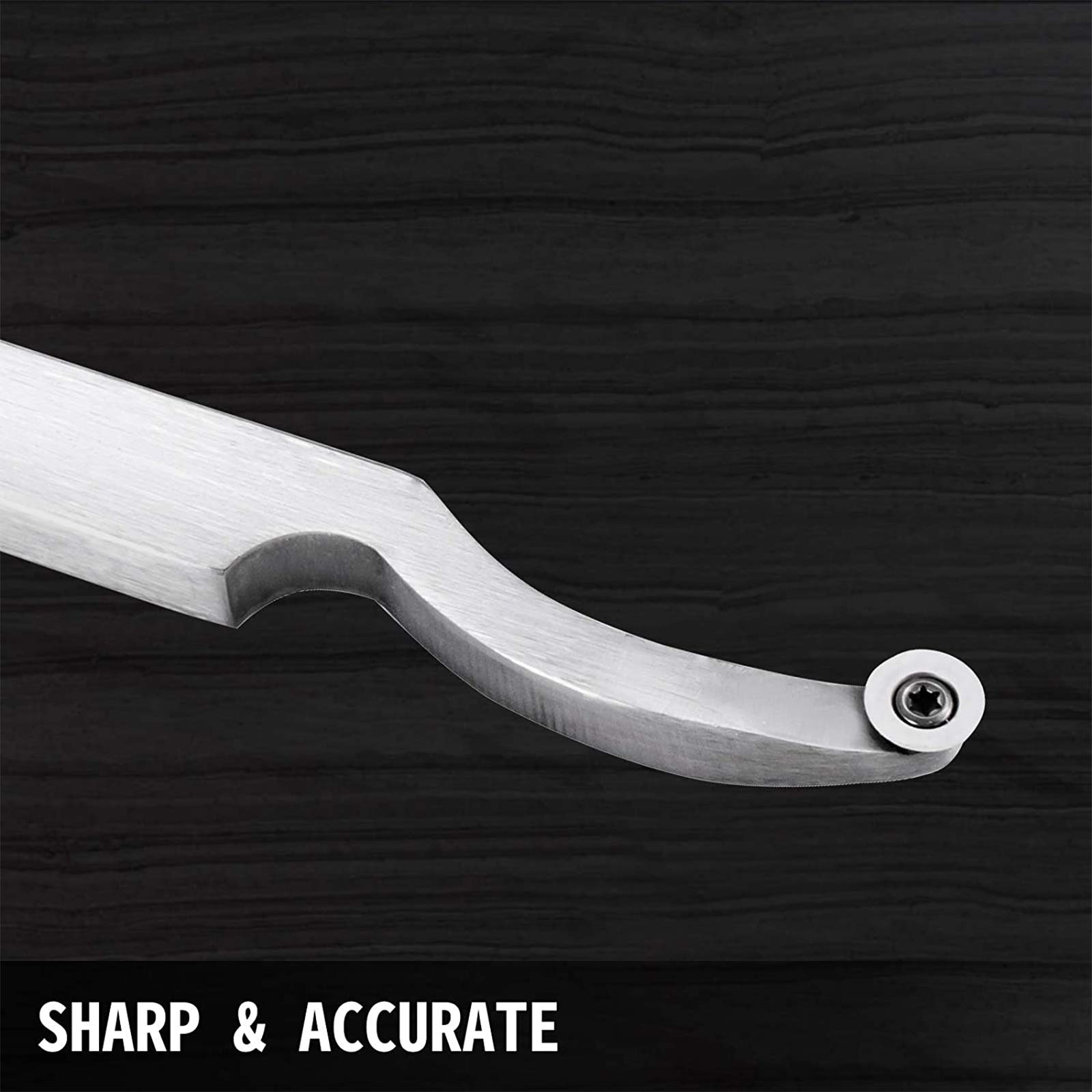 Utensili per tornitura del legno Utensile per finitura del tornio, Collo di cigno scavato con chiave a stella con inserto in carburo rotondo da 12 mm per hobbista del legno o fai da te o falegnam