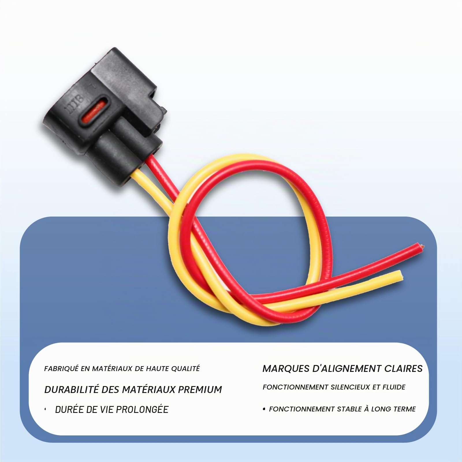 Connecteur Bobine d'allumage 22448-00QAC Compatible avec Clio II Scénic II Logan Sandero Micra K12 224333529R