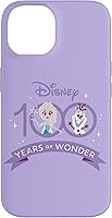Vista 4 de Funda para iPhone 16 Disney 100 Anniversary Frozen Elsa y Olaf Wonder D100