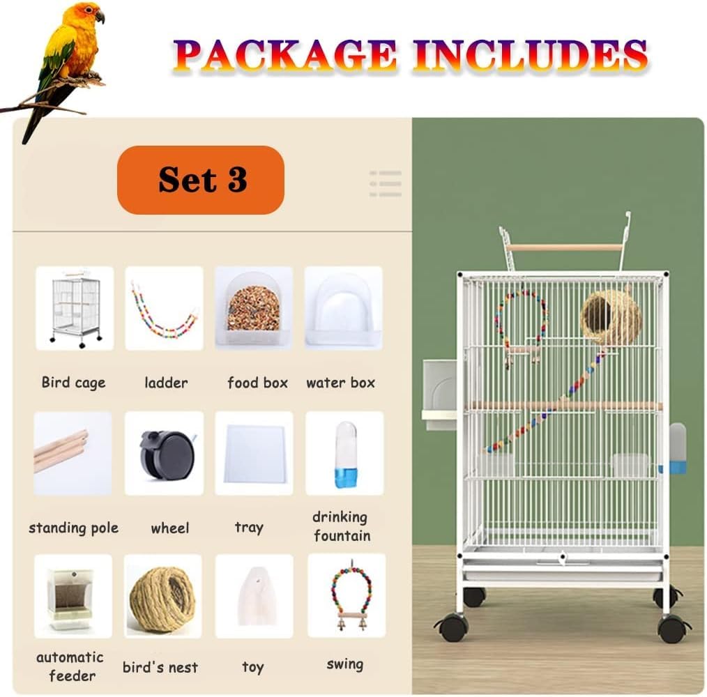 Amazon.com : Original Bird Cage Bird Cage with Stand White