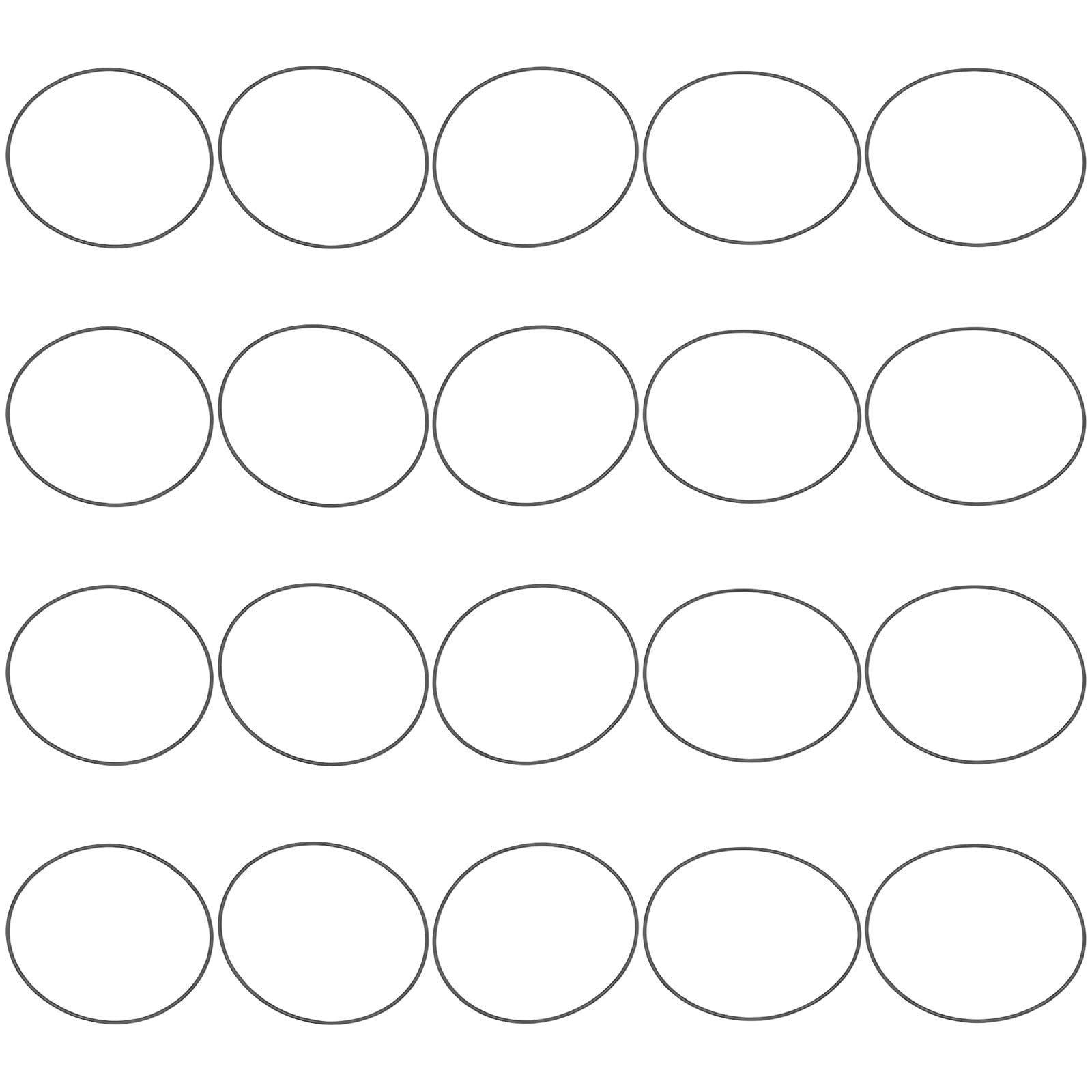SG Store 20Pcs 0.7mm Rubber Watch Case Back O Ring 36mm-40mm for Watch Repair Black