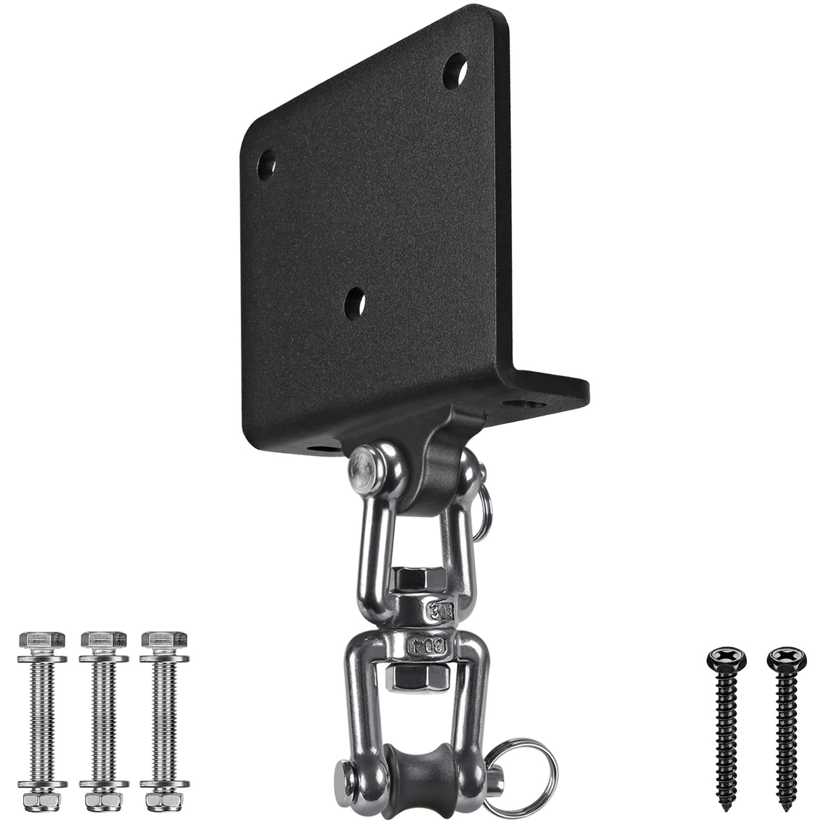 Kipika Heavy Duty Punching Bag Hanger - 360° Swivel I-Beam Mount, Ceiling Installation, Thick Hardware for Boxing, Aerial Yoga, and Home Gym