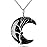 MAIBAOTA Black Obsidian Necklace Healing Crystal Stones Tree Life Wire Wrapped Crescent Moon Phase Pendant Necklace Mothers Day Gifts for Mom Gemstone Witch Jewelry Gifts for Women