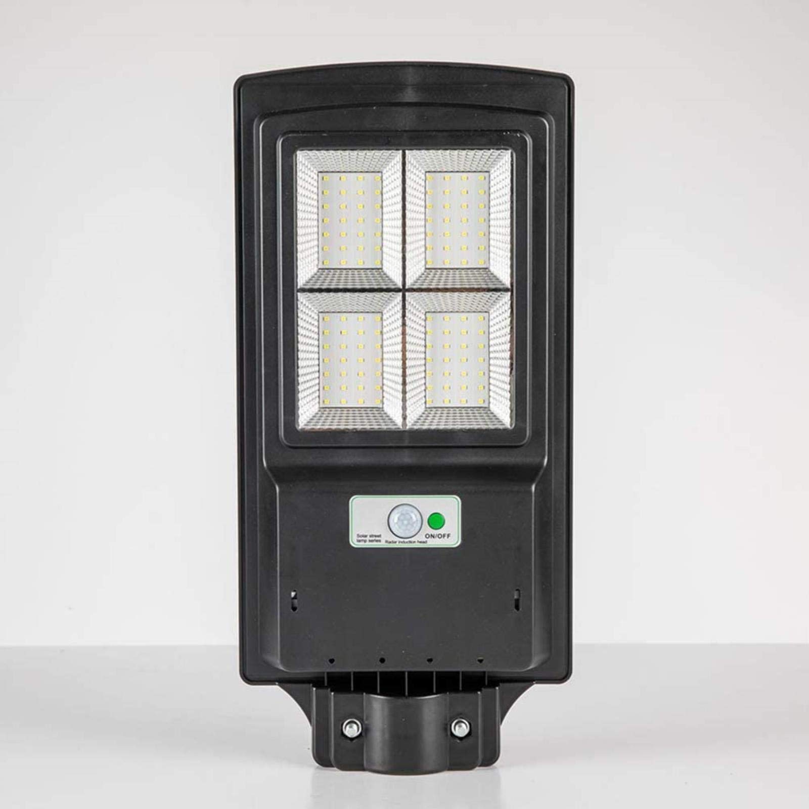Réverbère solaire à LED IP65 Lumière extérieure 140 160 324 392Leds Projecteur avec induction contrôlée par la lumière Crépuscule à l'aube Éclairage automatique à économie d'énergie (140leds