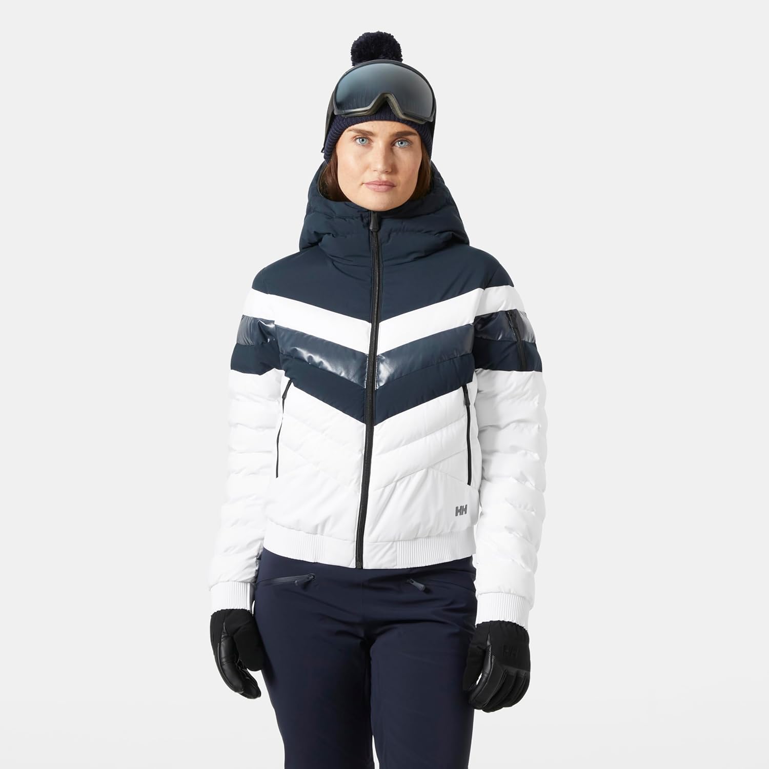 Helly Hansen Imperial Short Puffy Jacket Women's Skiing-Jackets - Adjustable Hood, Ventilation Zippers, Cozy Hand Pockets
