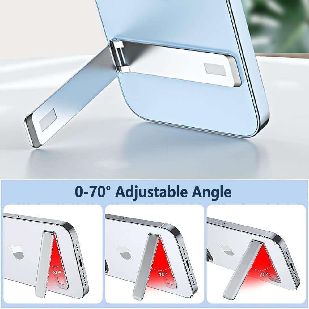 حامل موبايل عمودي وافقي من الالومنيوم للمكتب، زوايا قابلة للتع... - view 3