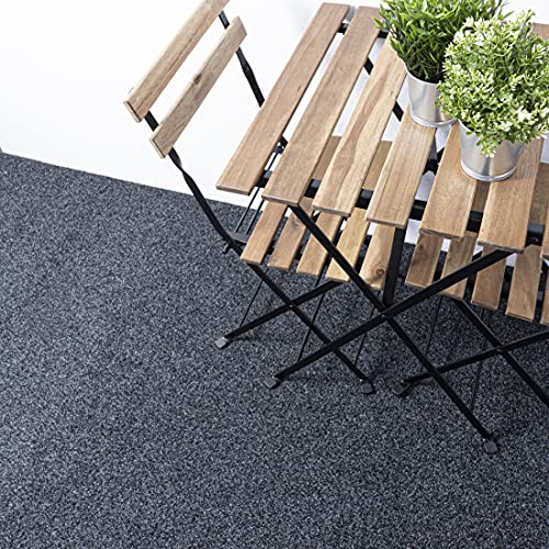 Carpeto Rugs Kunstrasen Balkon Teppich Wasserfest - Kunstrassenteppich Outdoor - Rasenteppich Balkon Meterware mit Noppen - Kunstgras Balkonteppich - Grau - 200 x 125 cm - Image 3