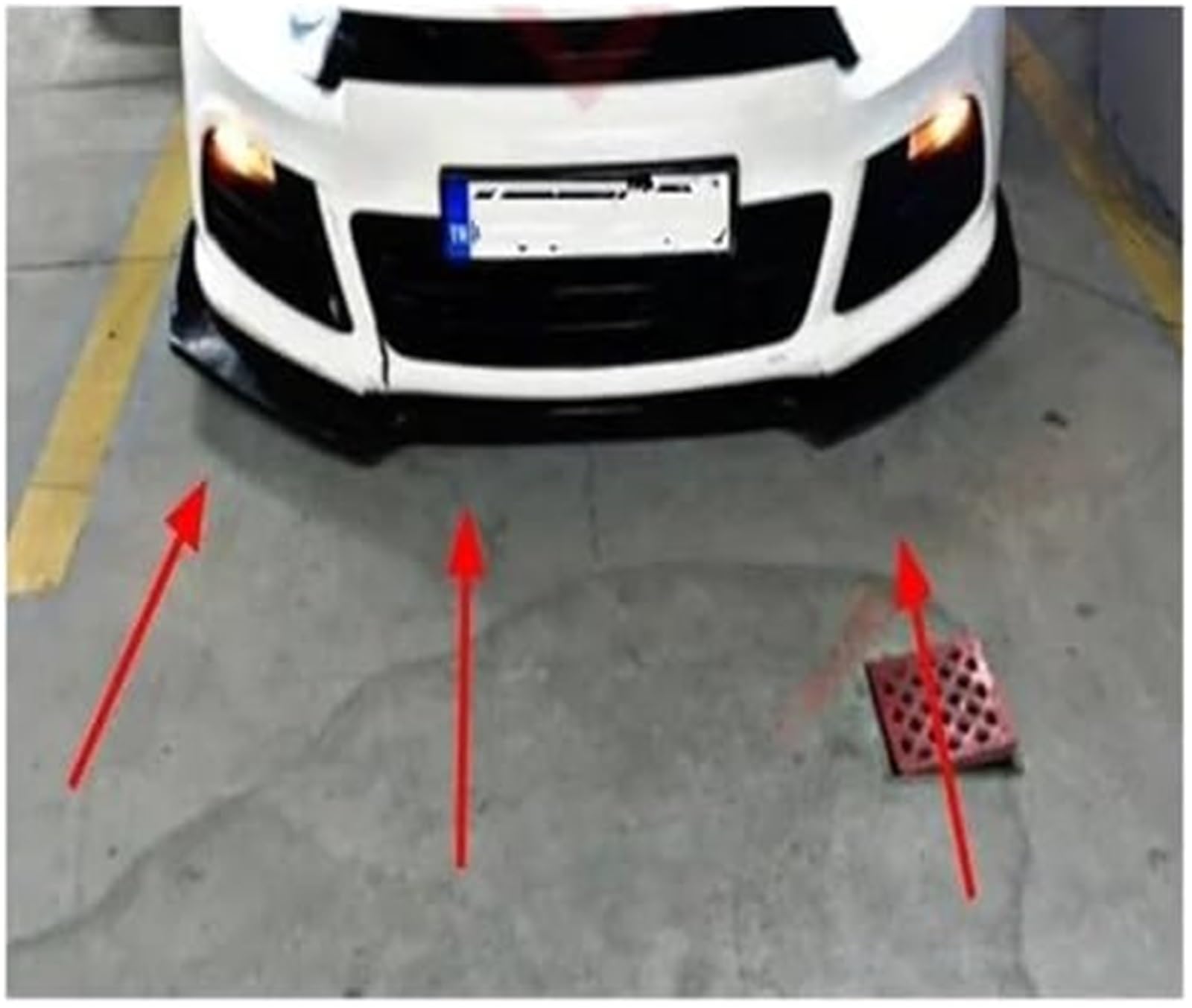 Splitter, dla dla VW, dla dla Scirocco, przedni zderzak Lip Body