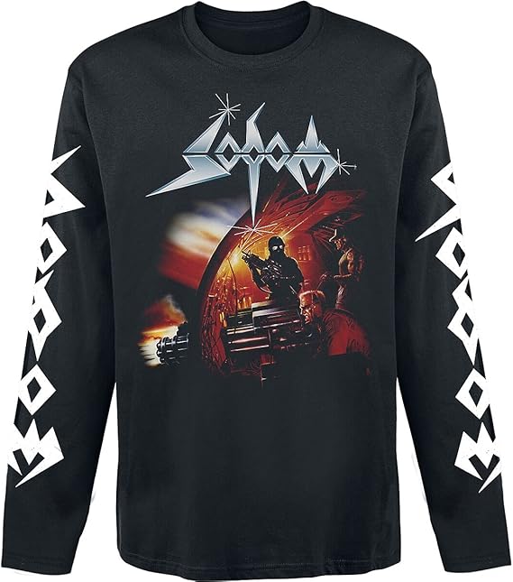 Sodom Agent Orange Manner Langarmshirt Schwarz Band Merch Bands Nachhaltigkeit Amazon De Bekleidung