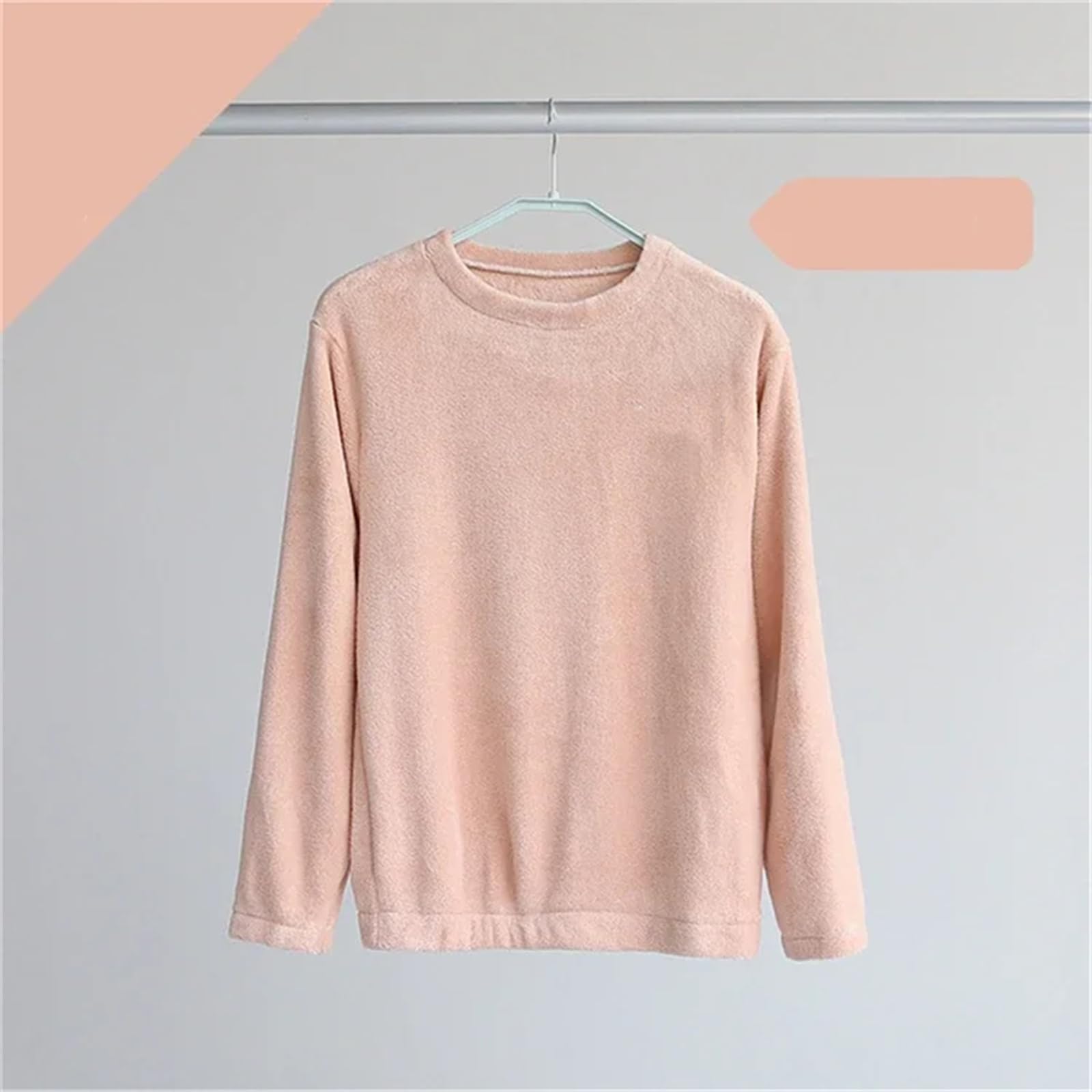 UIOKLMJH Conjunto de pijama de invierno para mujer, forro polar, grueso, cálido, manga larga, conjunto de bata
