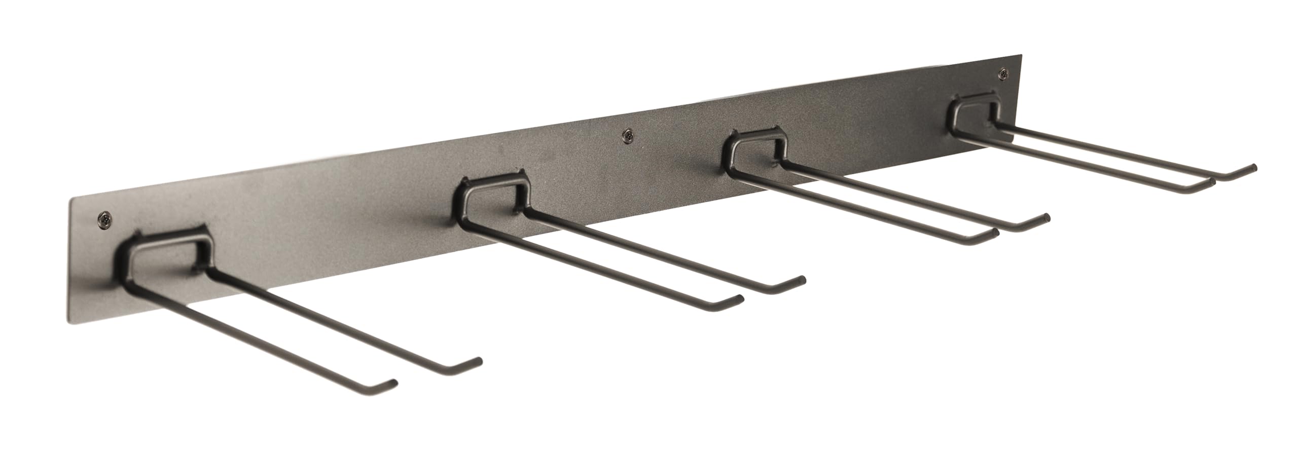 Apple Outdoor SupplyGarden Tool Organizer Wall Mount with 4 9" Hooks Black, Heavy Duty for Sheds, Garages, and Utility Rooms 1 PK (GTWH4BLK-BX1)