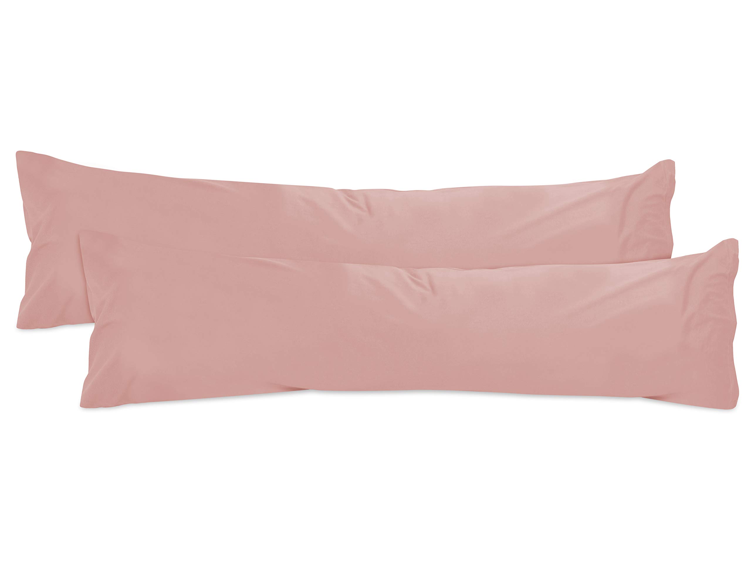 Taie de traversin 40x145 npluseins en jersey de coton vieux rose Oeko-Tex