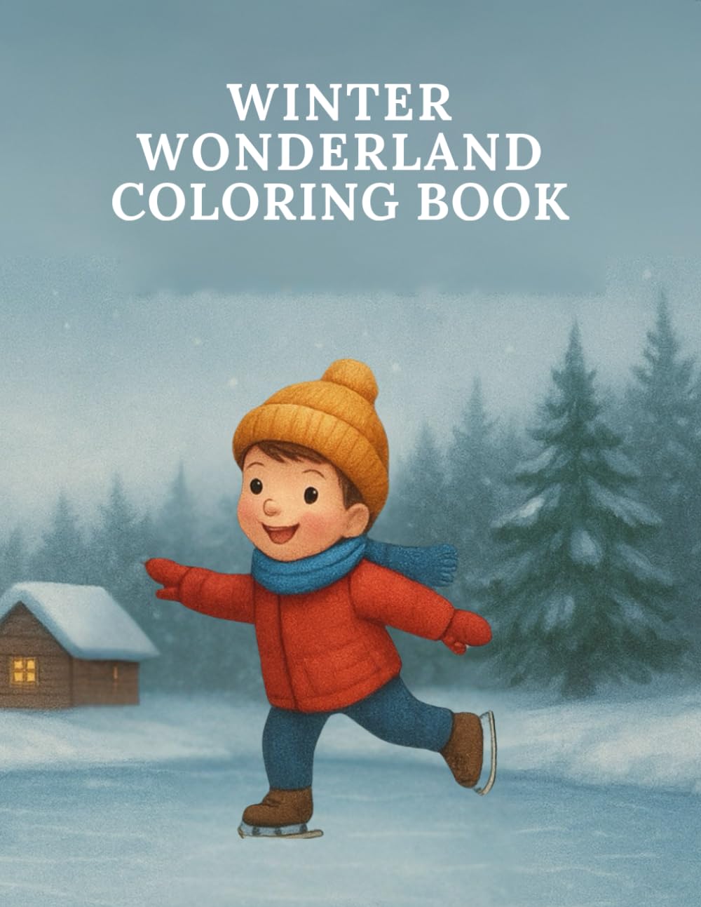 Winter Wonderland Colouring Book: A Magical Winter Journey Through Snowy Scenes and Cozy Moments