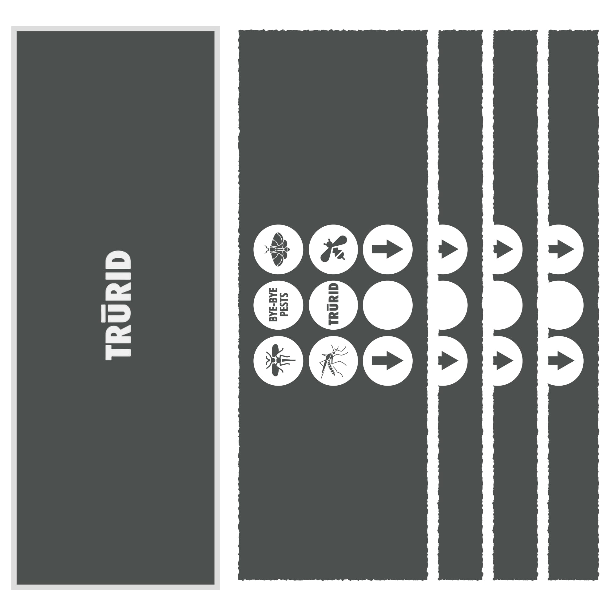 Recambios de trampa de pegamento Trurid TR-972 para insectos en pared