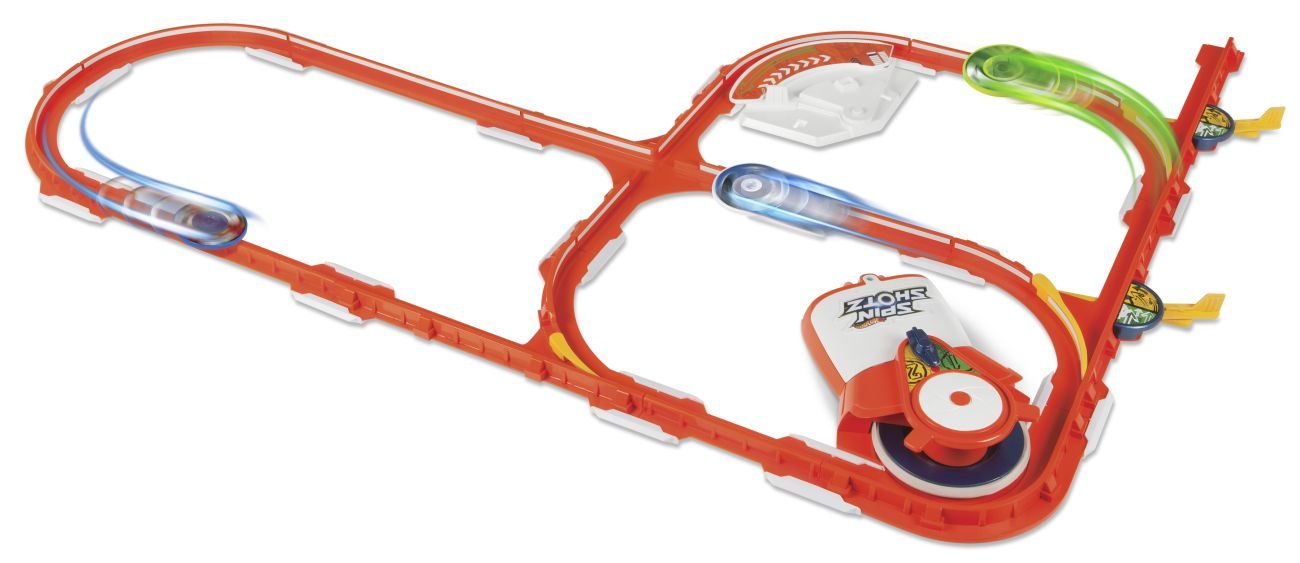 Mattel Y0569 - Hot Wheels Spinshotz Super Boost Spinway Spielset