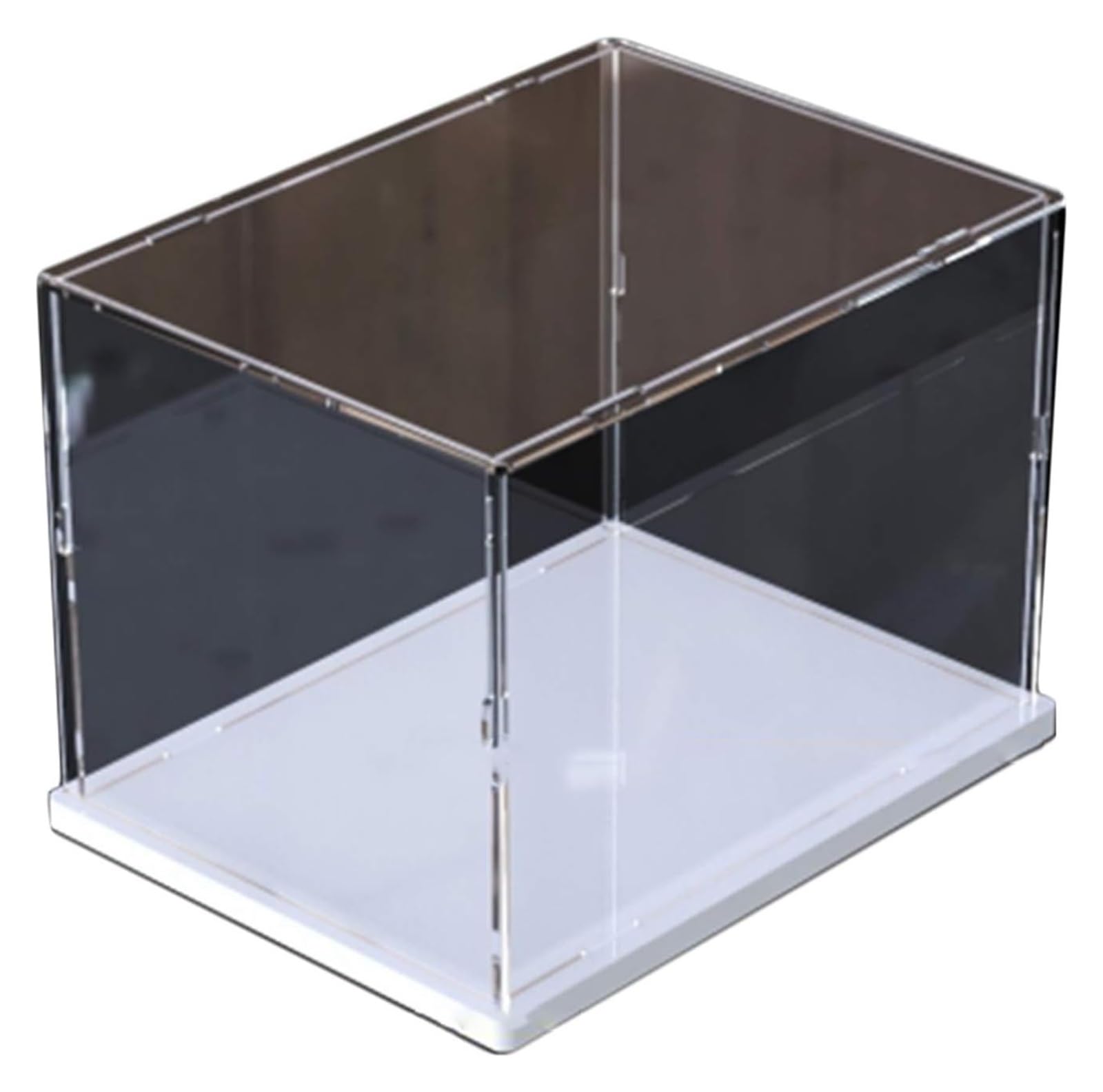 TVANTRUXIS Clear Acrylic Organizer Box, Removable Proof Acrylic Display Box Clear Multiple Sizes(10X10X10CM)
