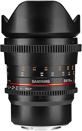 Samyang Lente de vídeo de enfoque manual T2.6 VDSLR de 0.630 in para Micro Cuatro Tercios - Negro