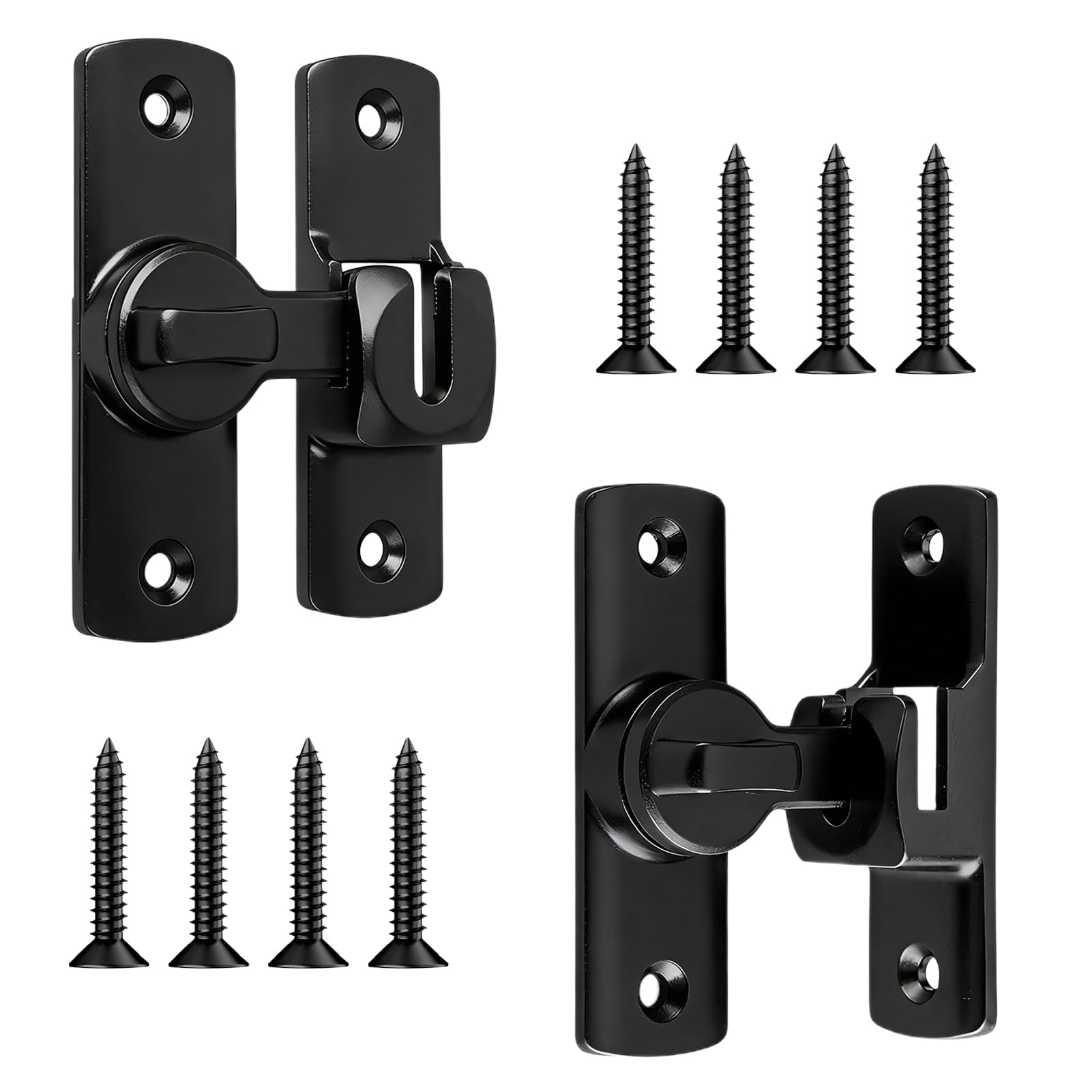 2 Pack Sliding Door Lock for Bathroom & Bedroom, Easy Install Door Security